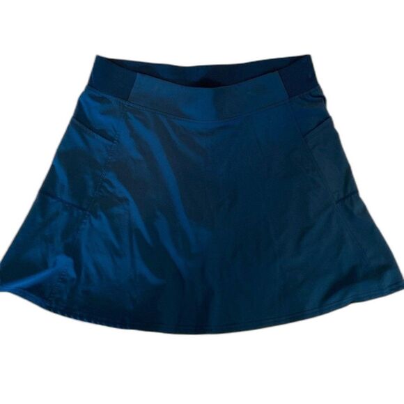 32 Degree Cool Skort Shorts Skirt Sz Large Deep Turquoise Blue + Stretch Pockets - Picture 1 of 11